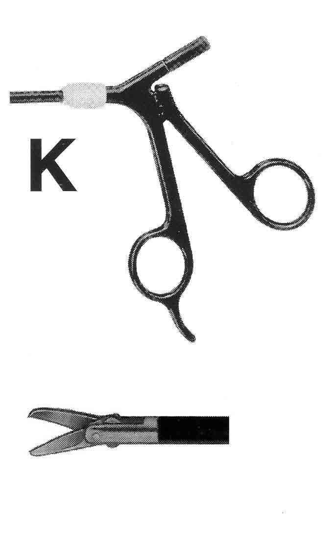 İZOLELİ MAKAS K MODEL SAPLI ÇAP  5MM L:36CM